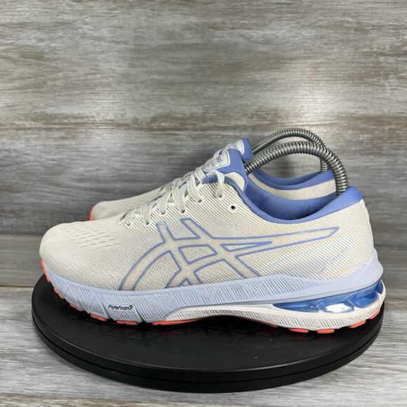 ASICS Women's GT-2000 10 White Periwinkle Blue Running Shoes Size 7 - Picture 1 of 8